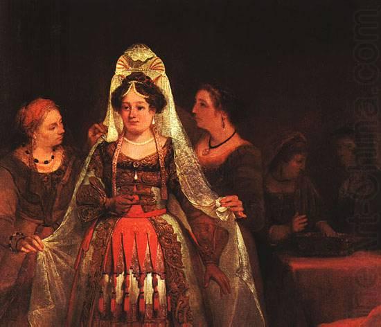 The Jewish Bride (Esther Bedecked)  sdg, GELDER, Aert de